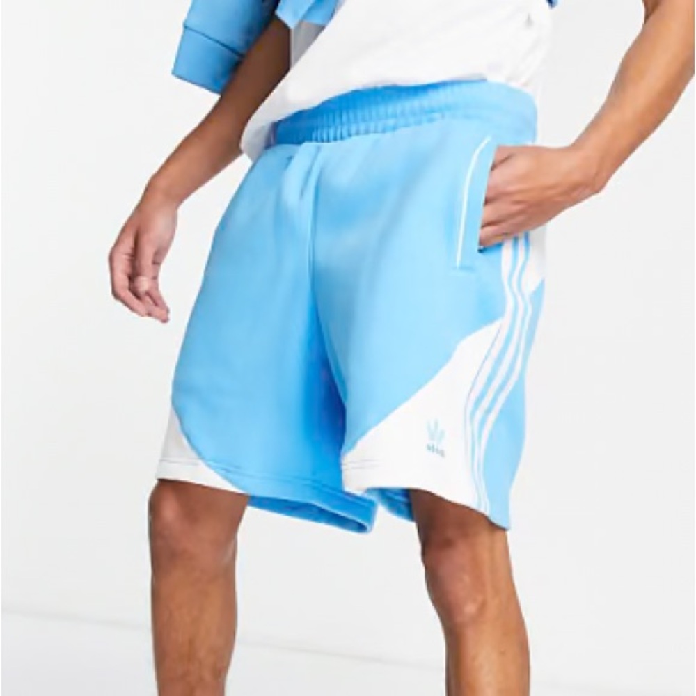 Rare Adidas Originals Retro Superstar Color Blocked Fleece Shorts